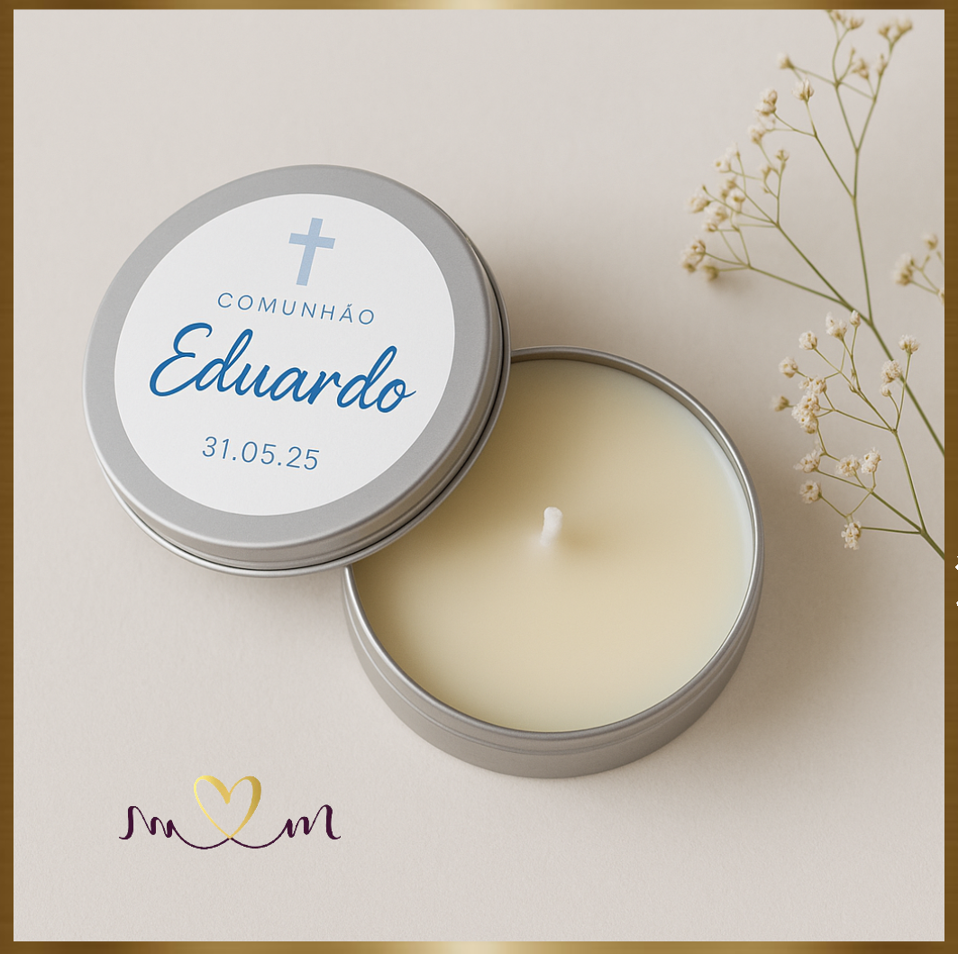 Mini Vela Latinha 20g - Personalizavél