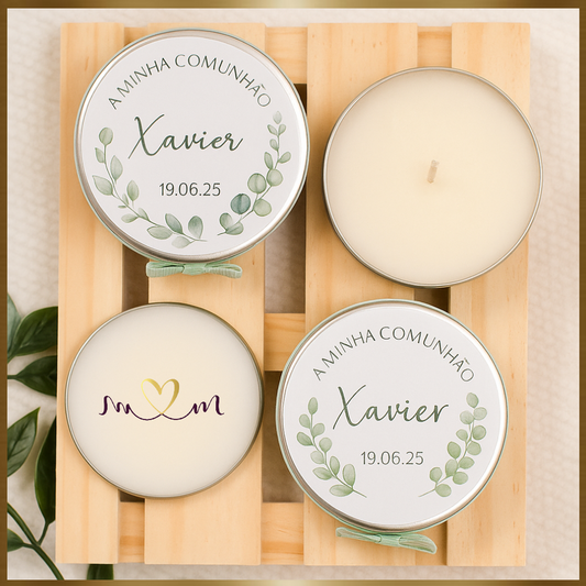 Mini Vela Latinha 20g - Personalizavél